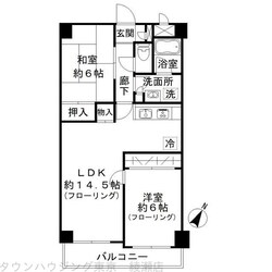 グリーンパーク中川の物件間取画像